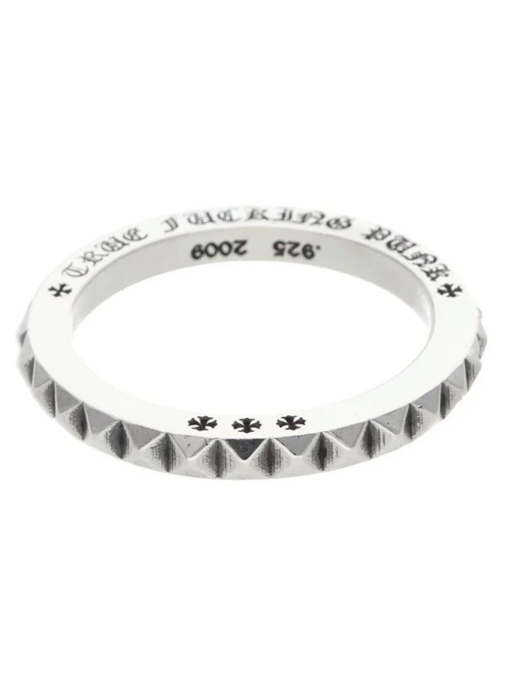 Chrome Hearts Tfp Pnk Big True Fckin Punk Big Silver Ring